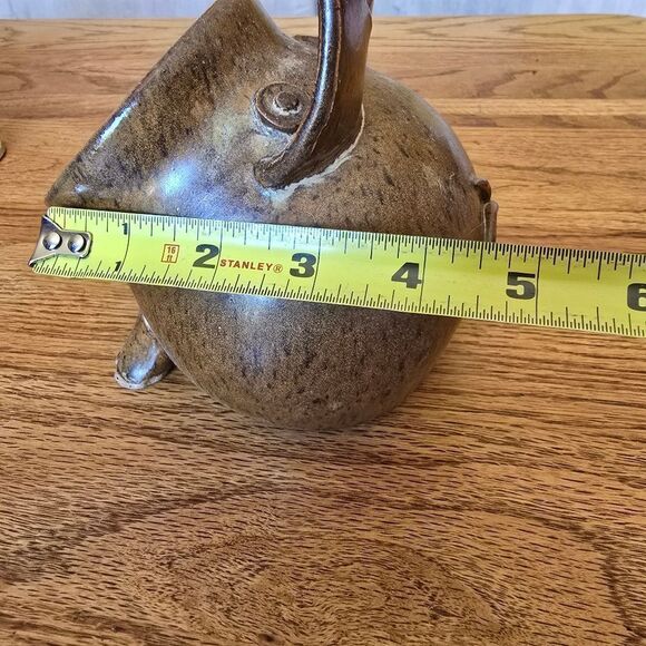 Brown Ceramic Pig Pot - Picture 3 of 9